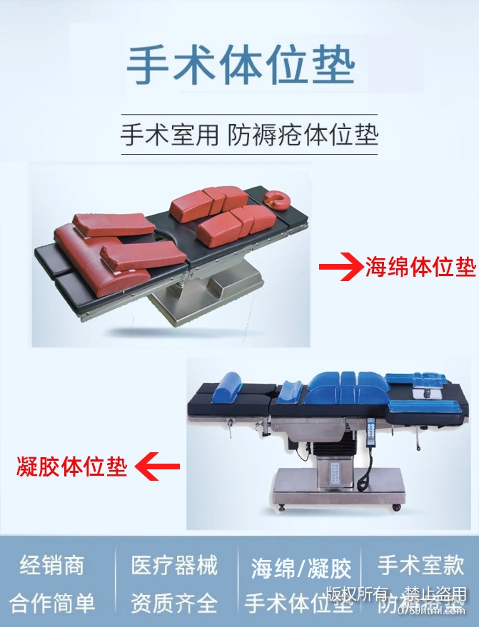 幫助手術病人無痛苦無傷害保持手術中固定體位的手術體位墊